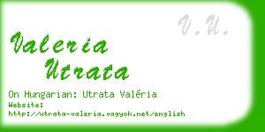 valeria utrata business card